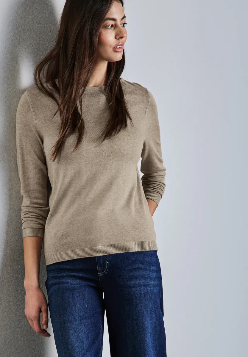 Strickpullover - beige