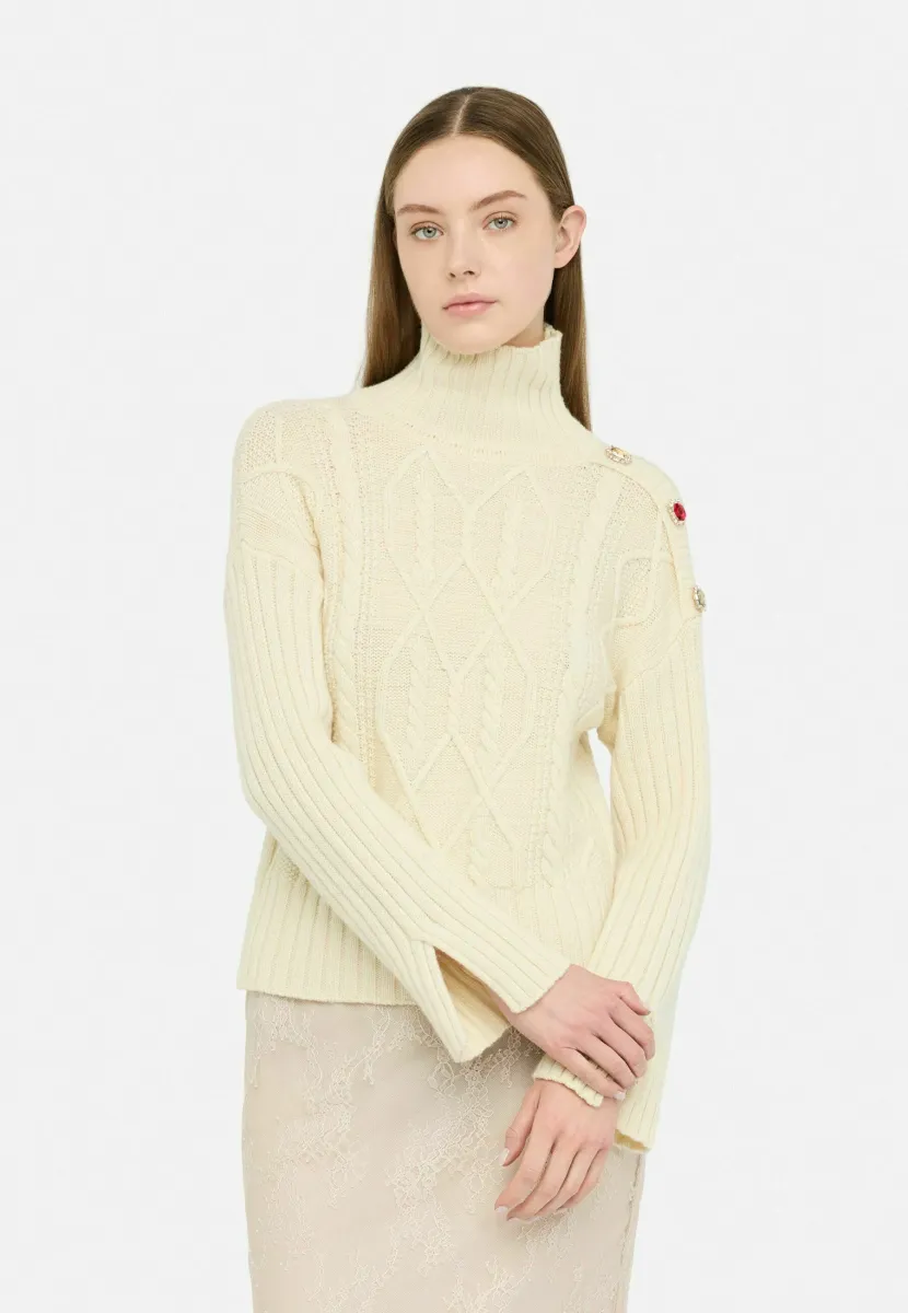 Strickpullover - beige