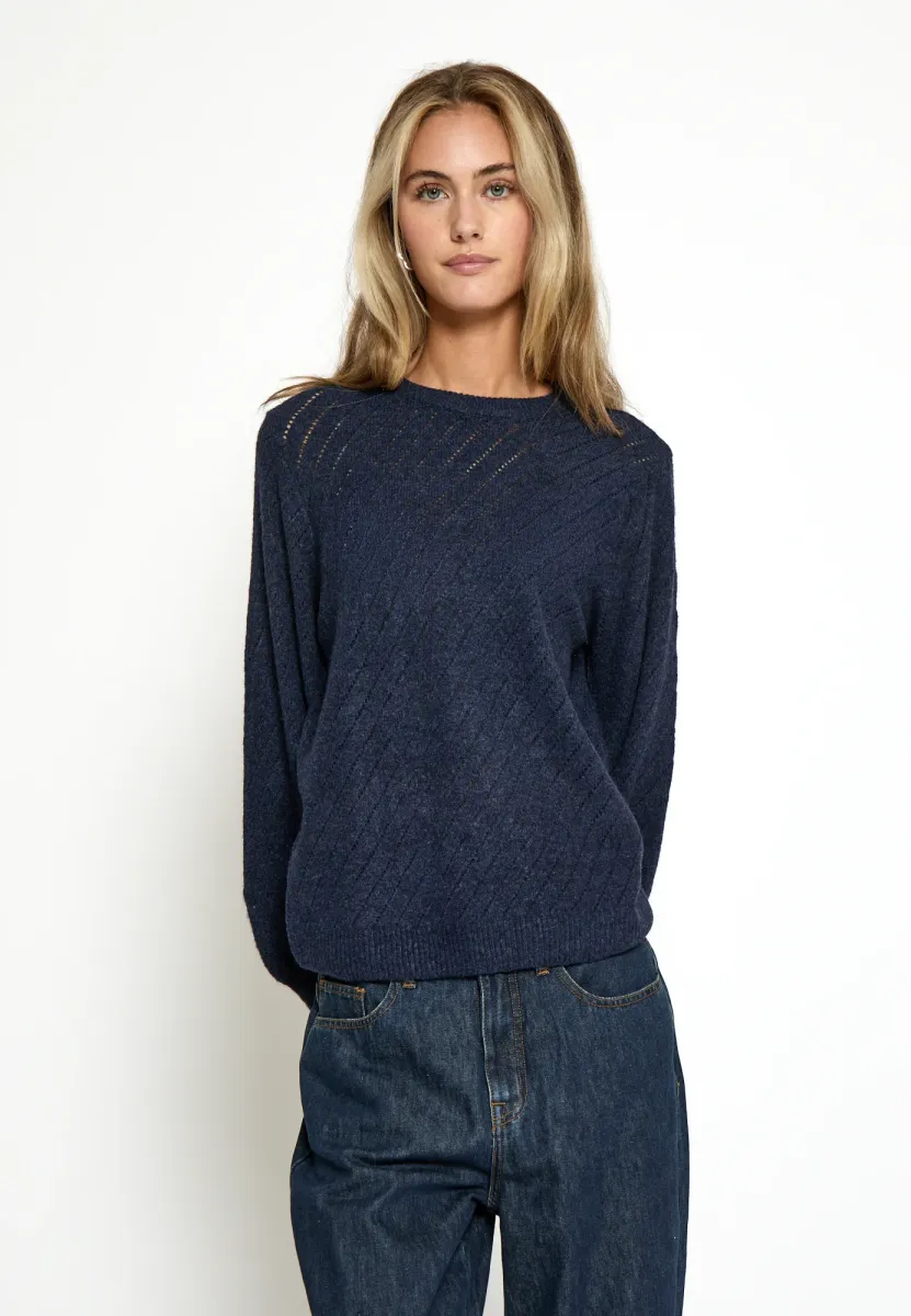 Strickpullover - black iris