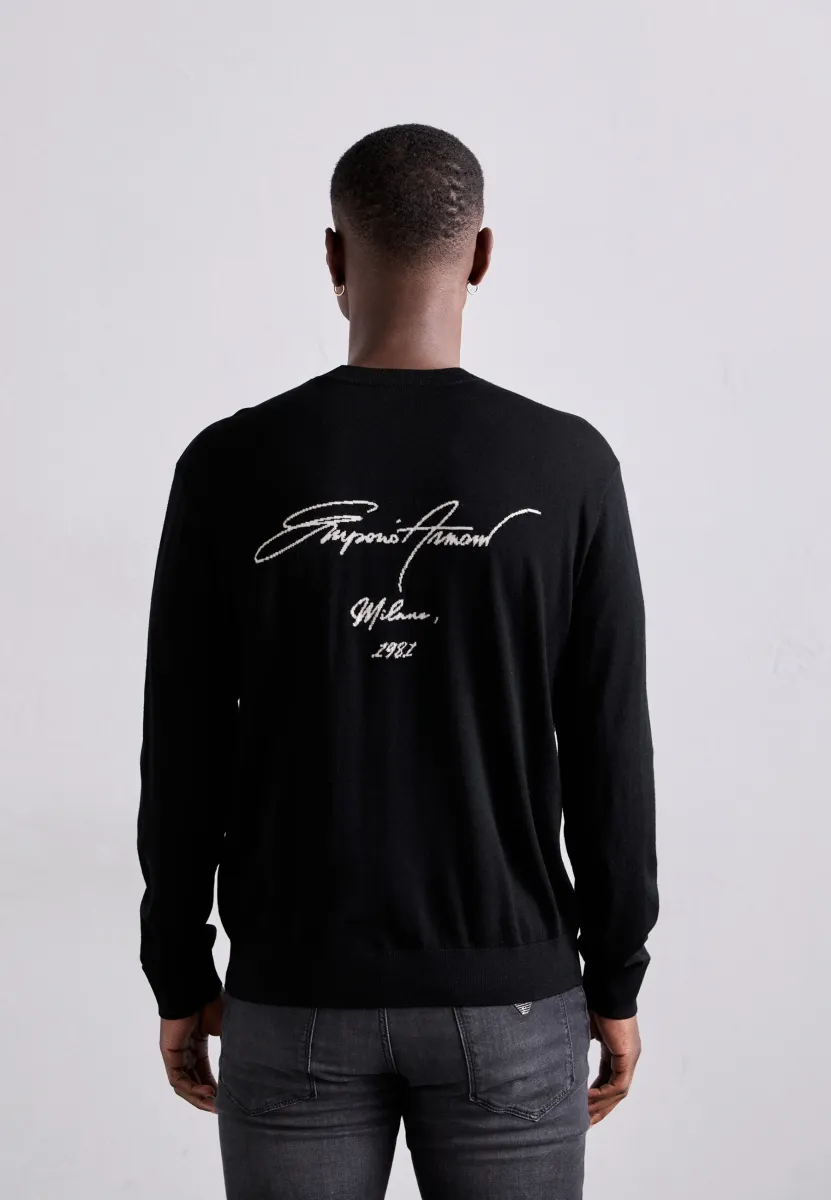 Strickpullover - black