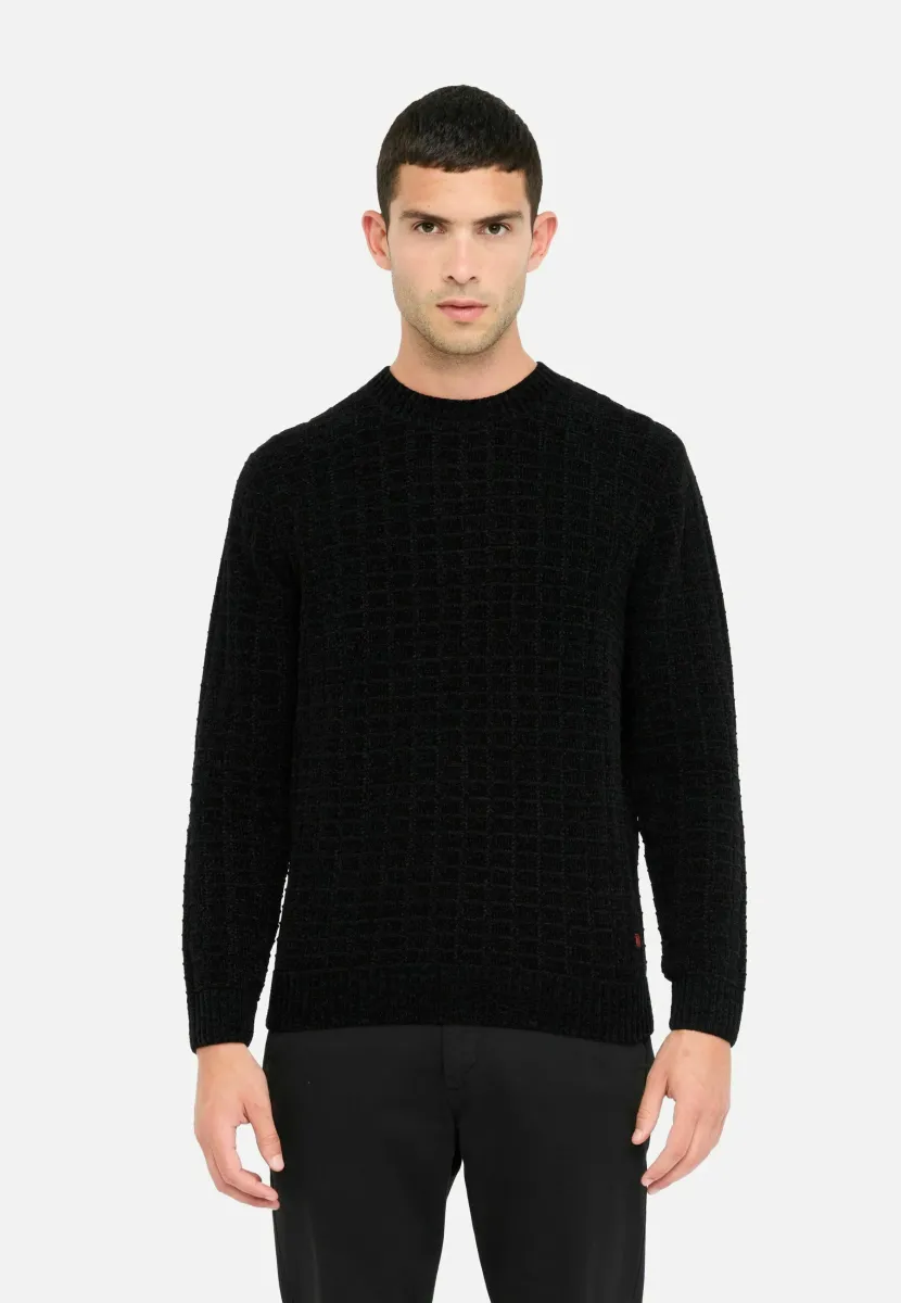 Strickpullover - black