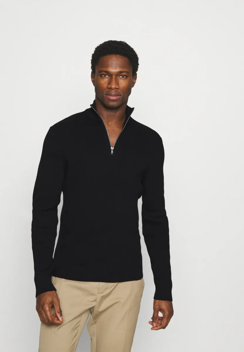 Strickpullover - black