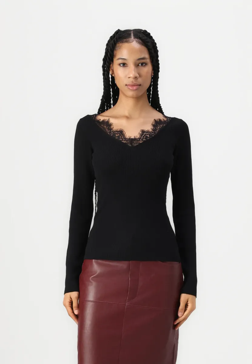 Strickpullover - black
