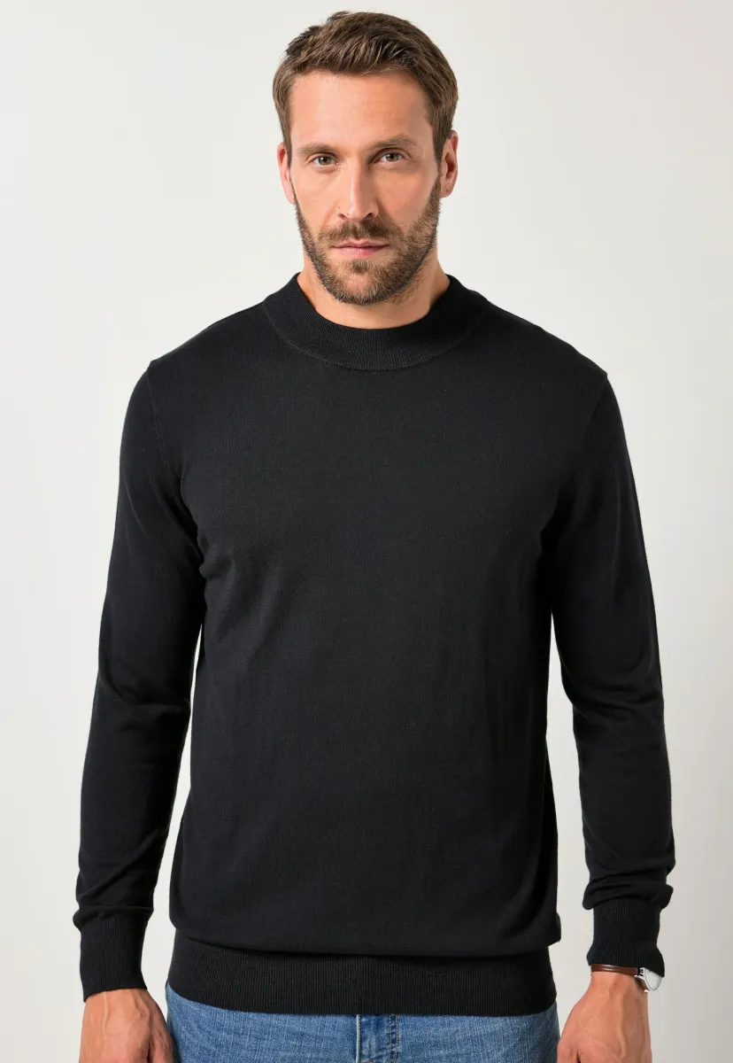 Strickpullover - black