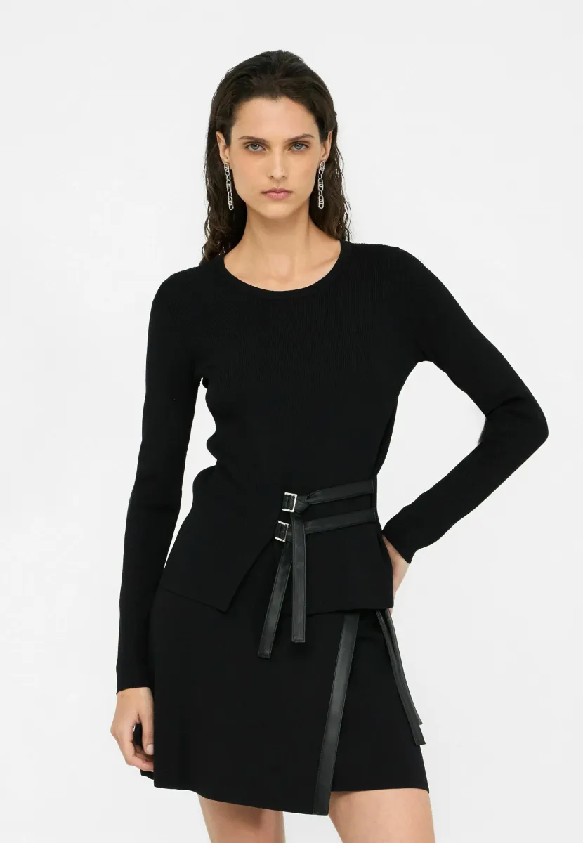Strickpullover - black