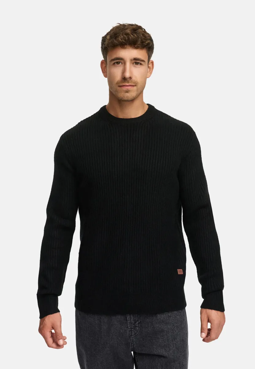 Strickpullover - black