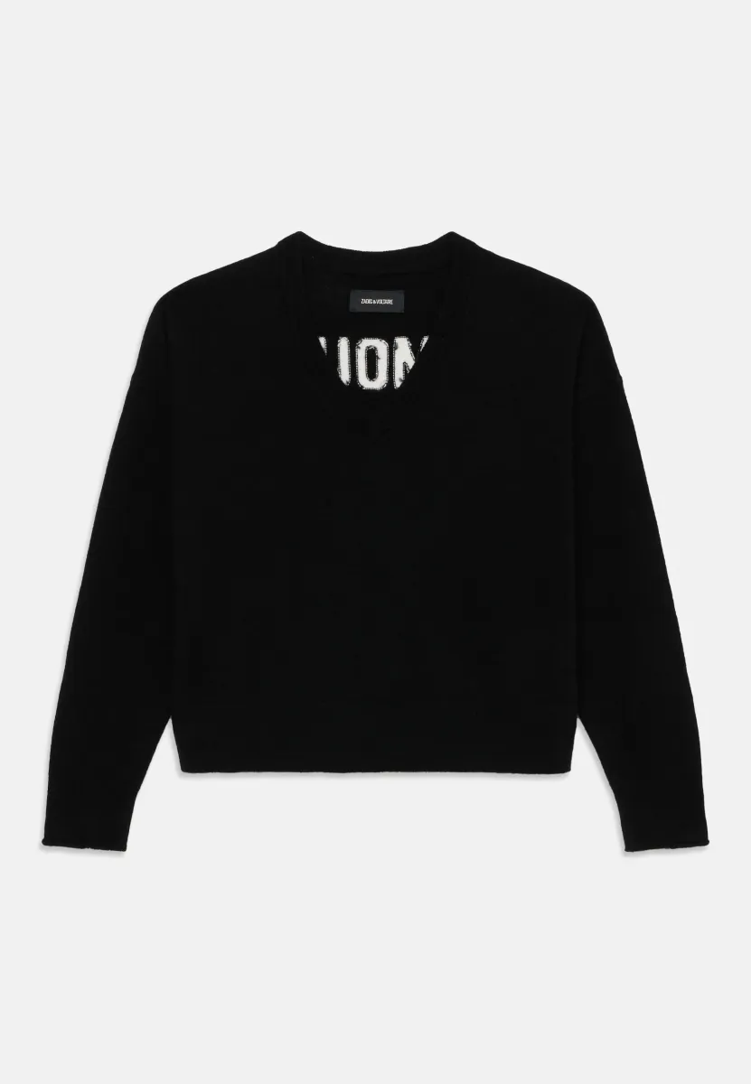 Strickpullover - black
