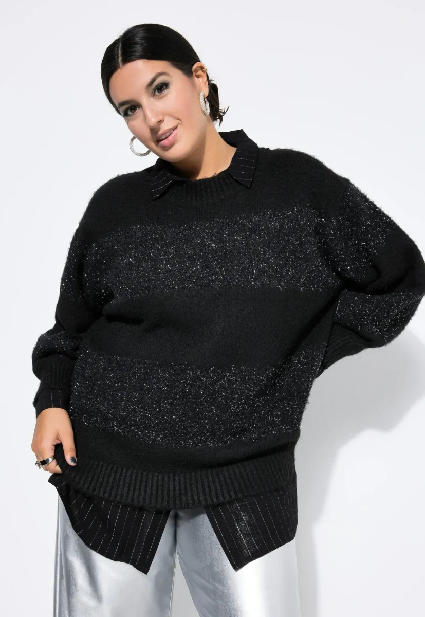 Strickpullover - black