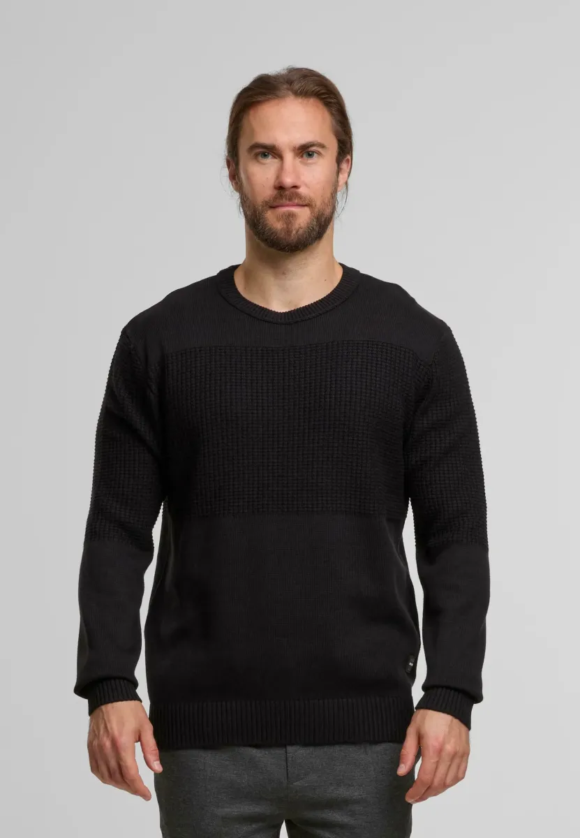 Strickpullover - black