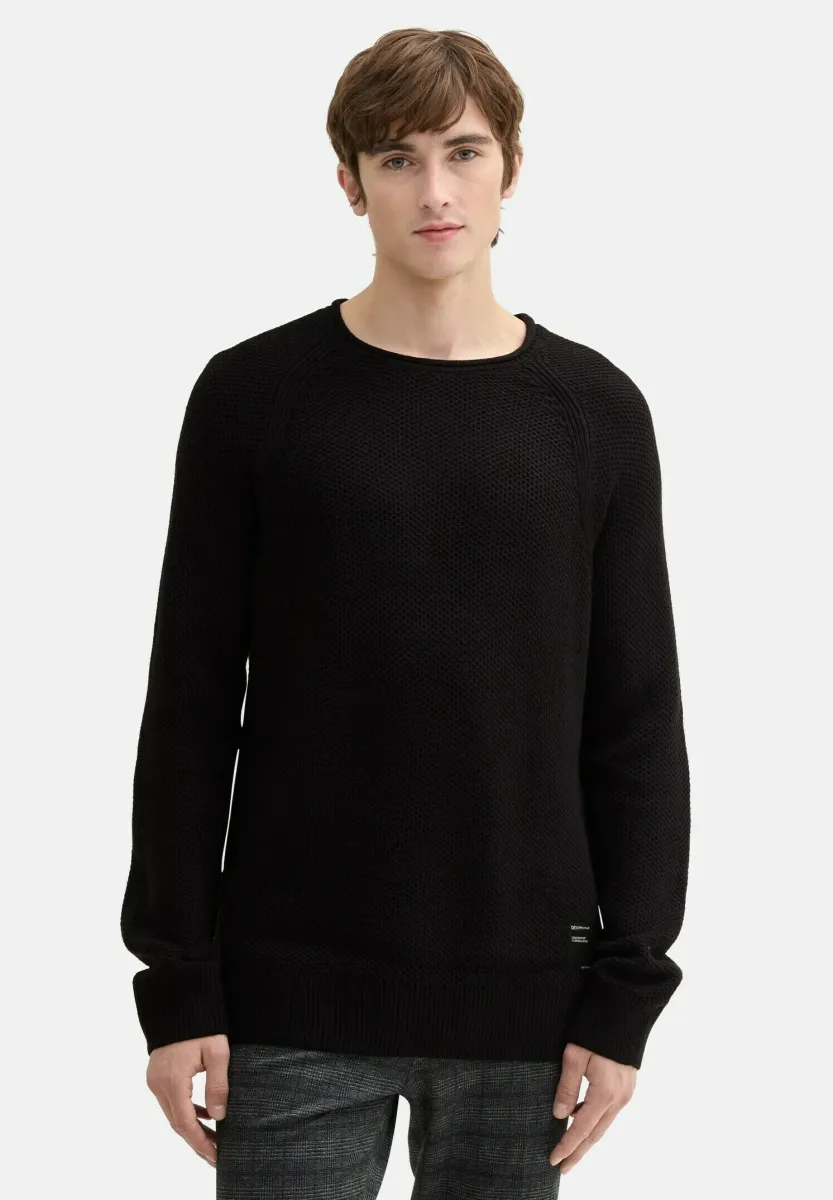 Strickpullover - black