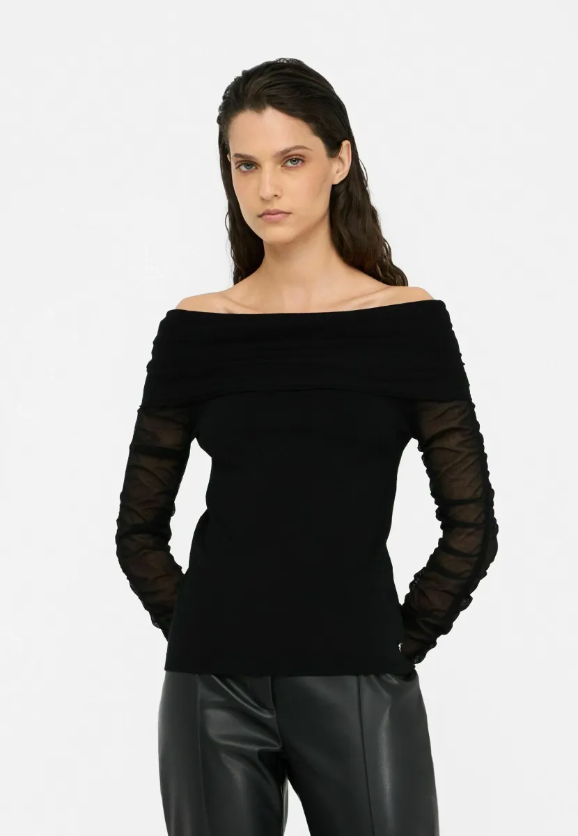 Strickpullover - black