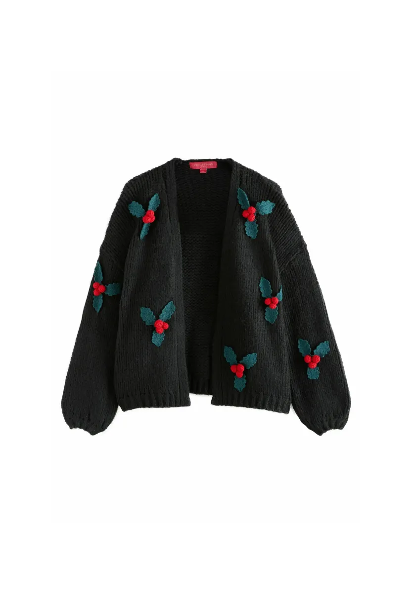 Strickpullover - black