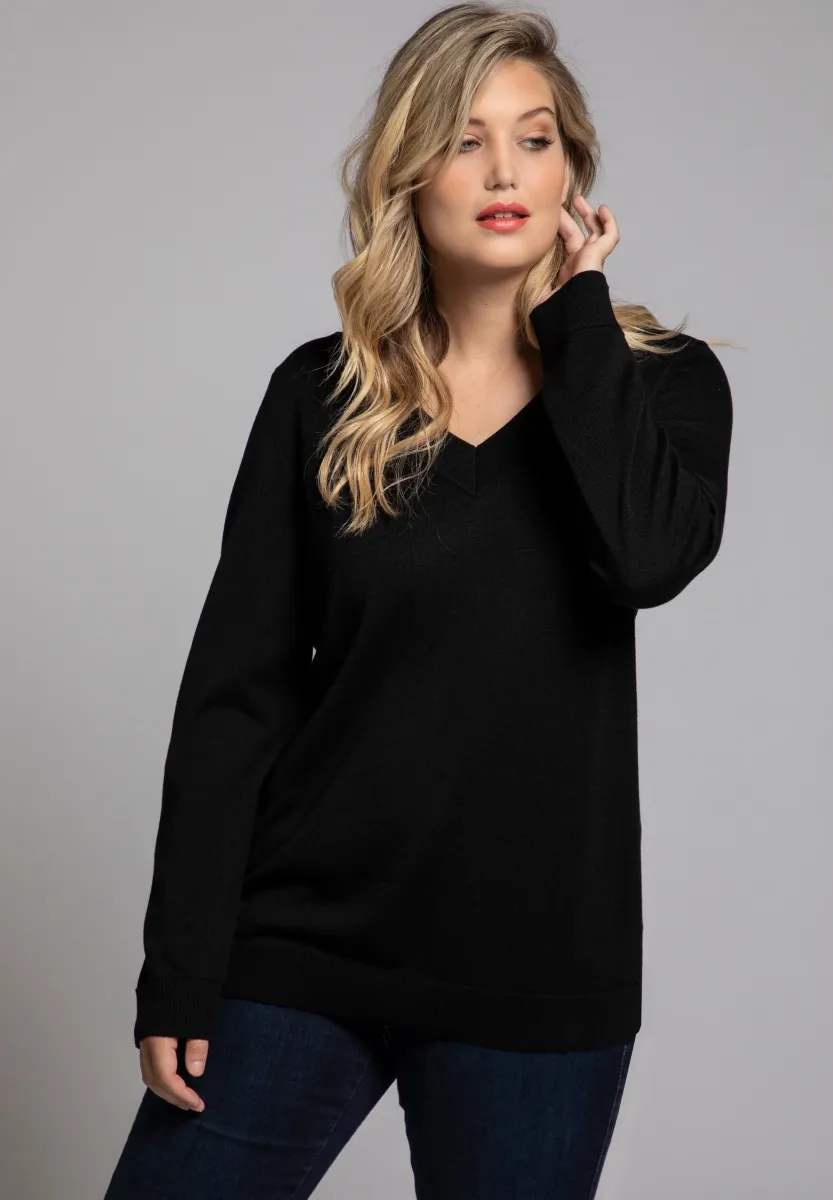 Strickpullover - black