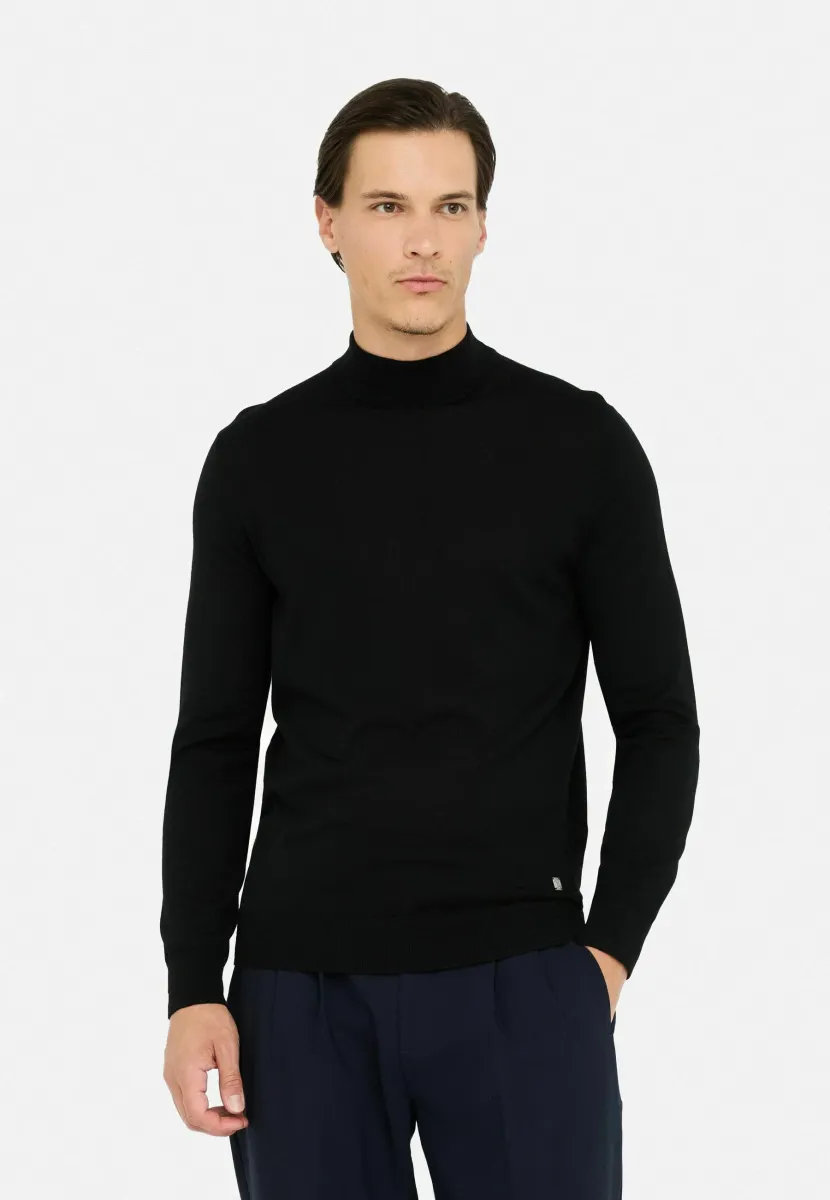 Strickpullover - black
