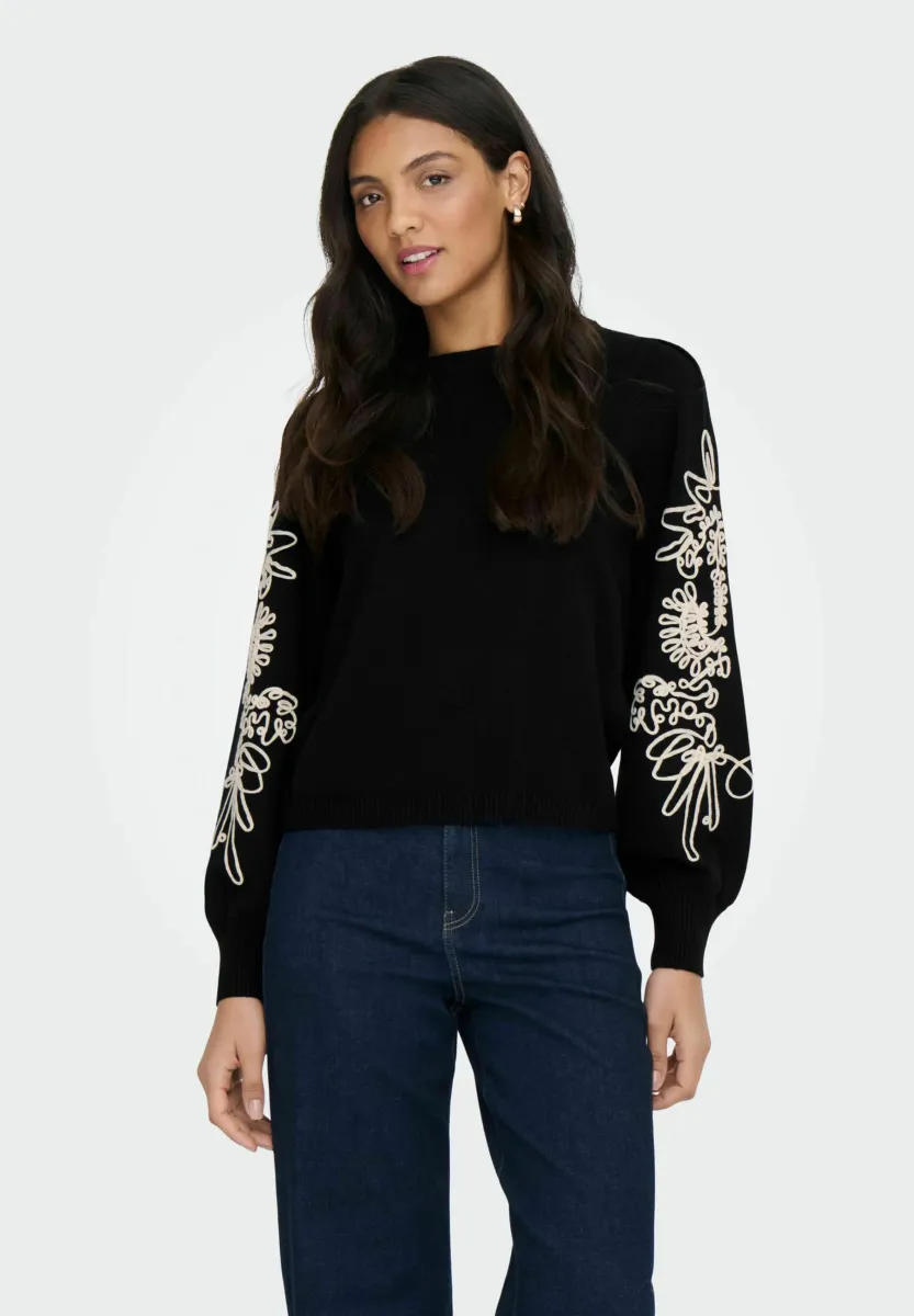 Strickpullover - black