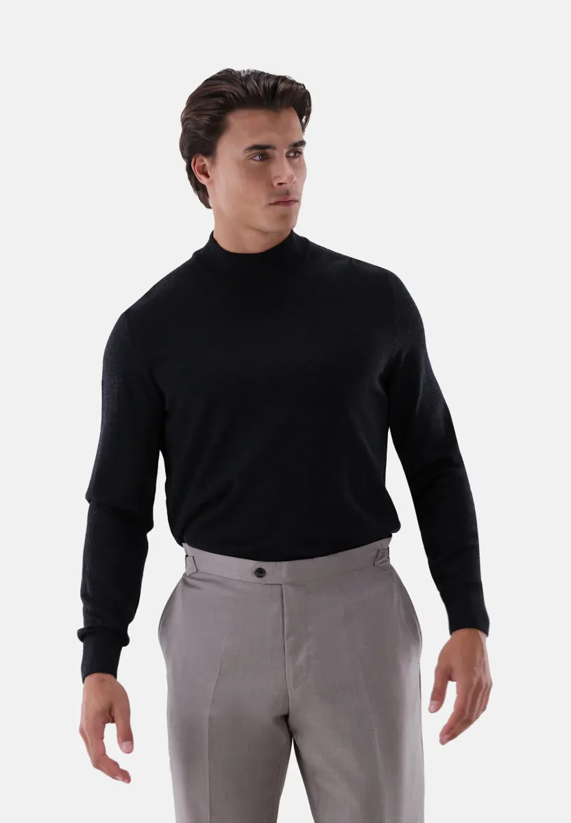 Strickpullover - black