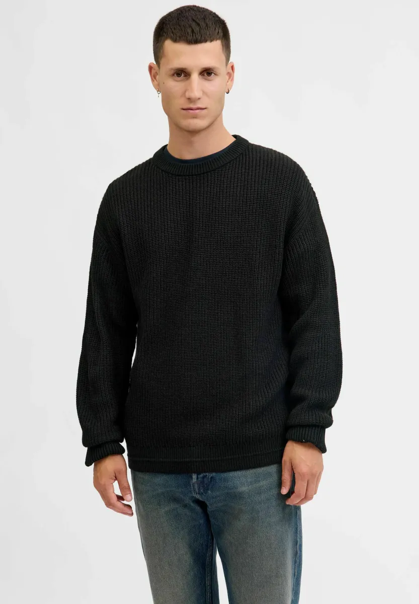 Strickpullover - black