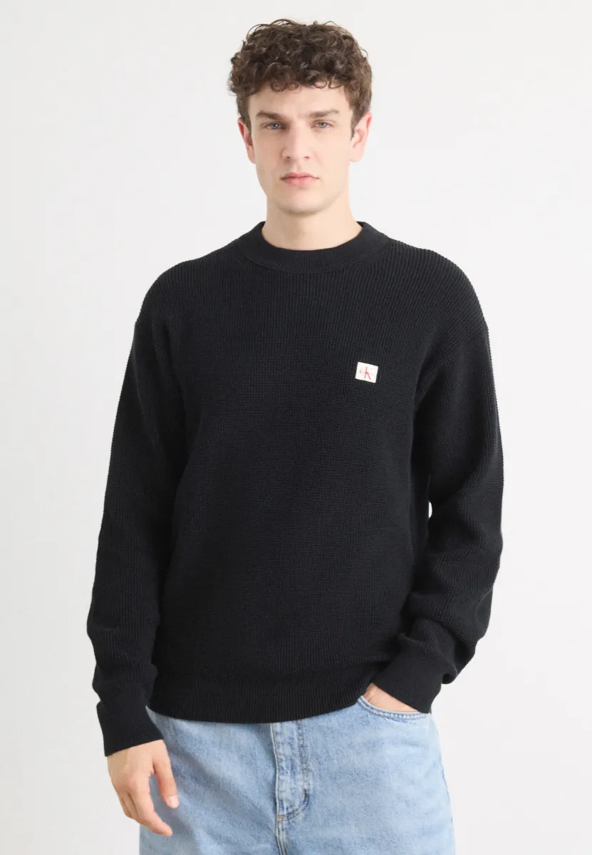 Strickpullover - black