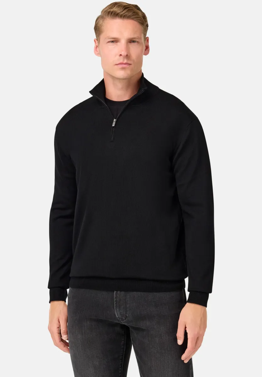 Strickpullover - black