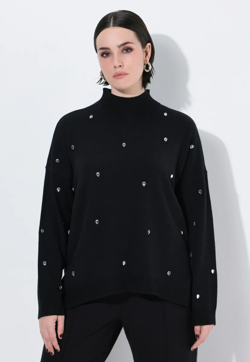 Strickpullover - black