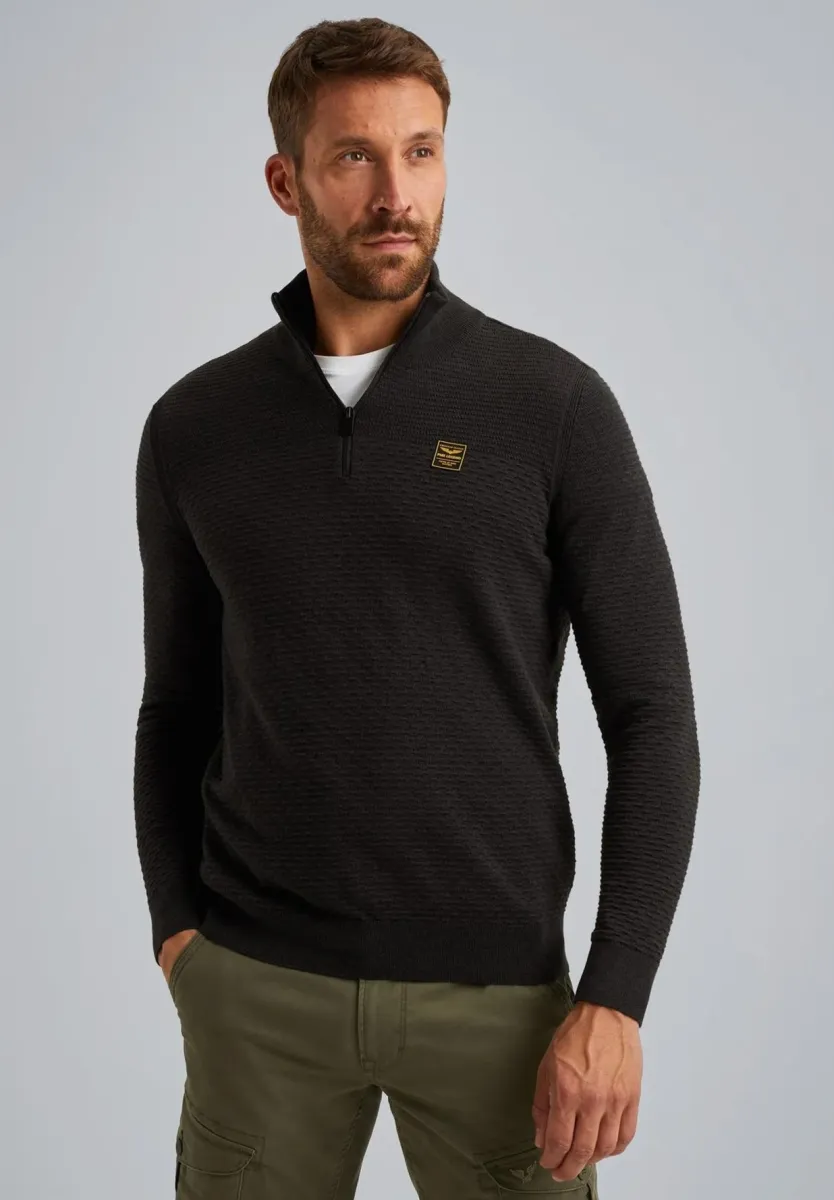 Strickpullover - black