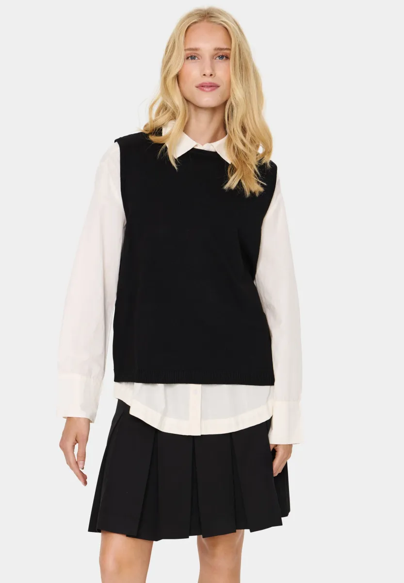 Strickpullover - black