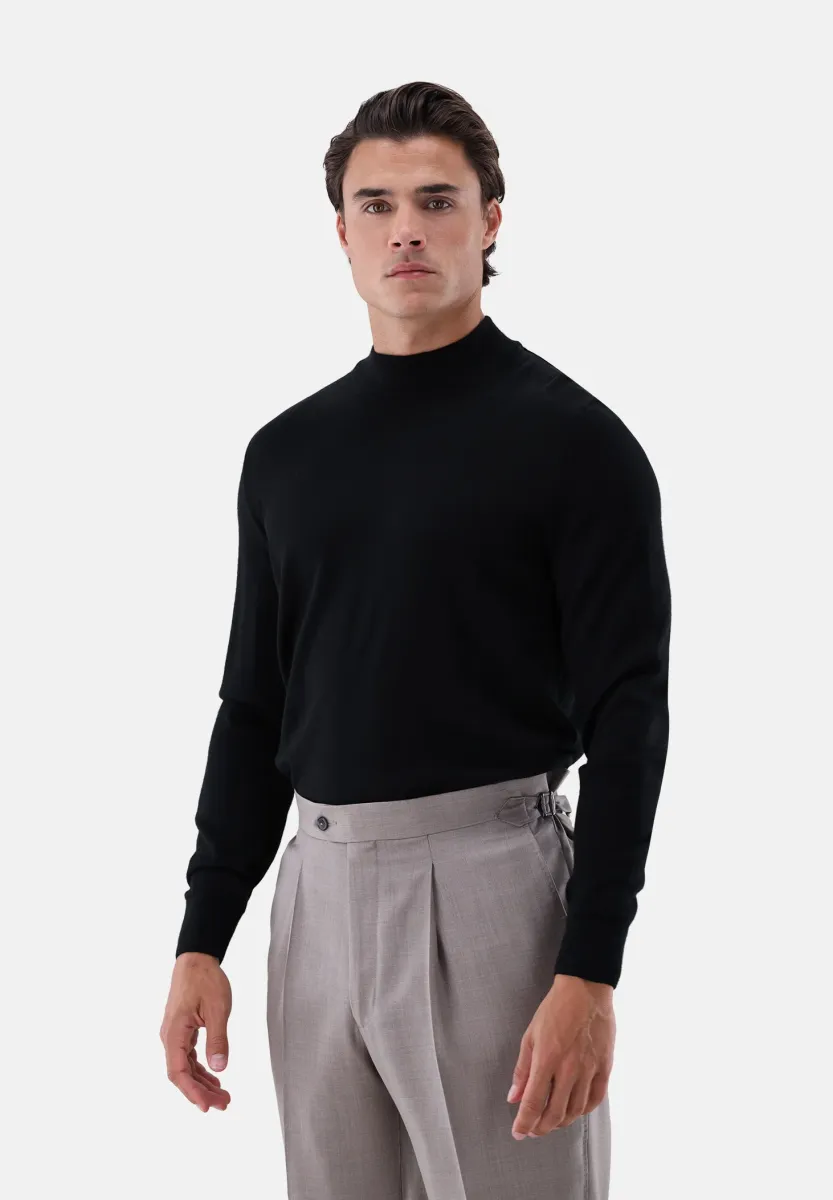 Strickpullover - black