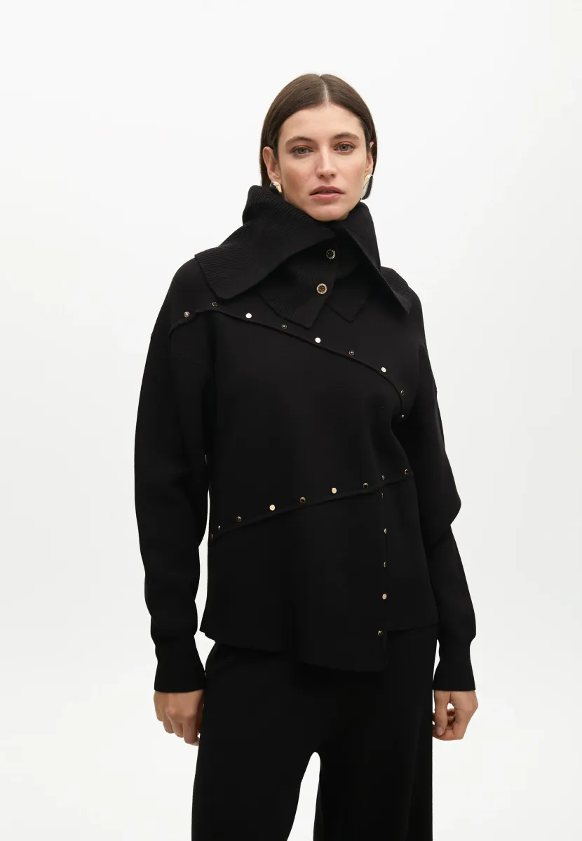Strickpullover - black
