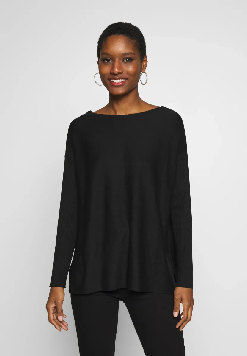 Strickpullover - black