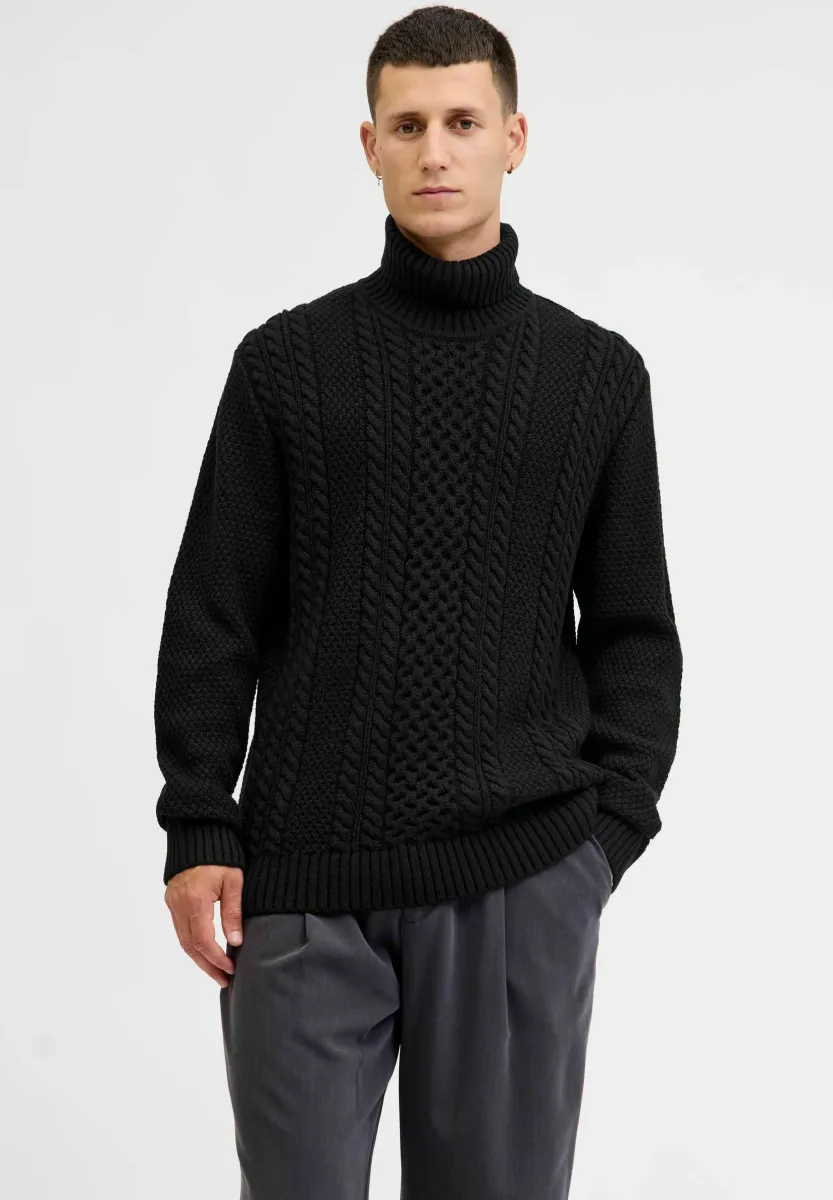 Strickpullover - black