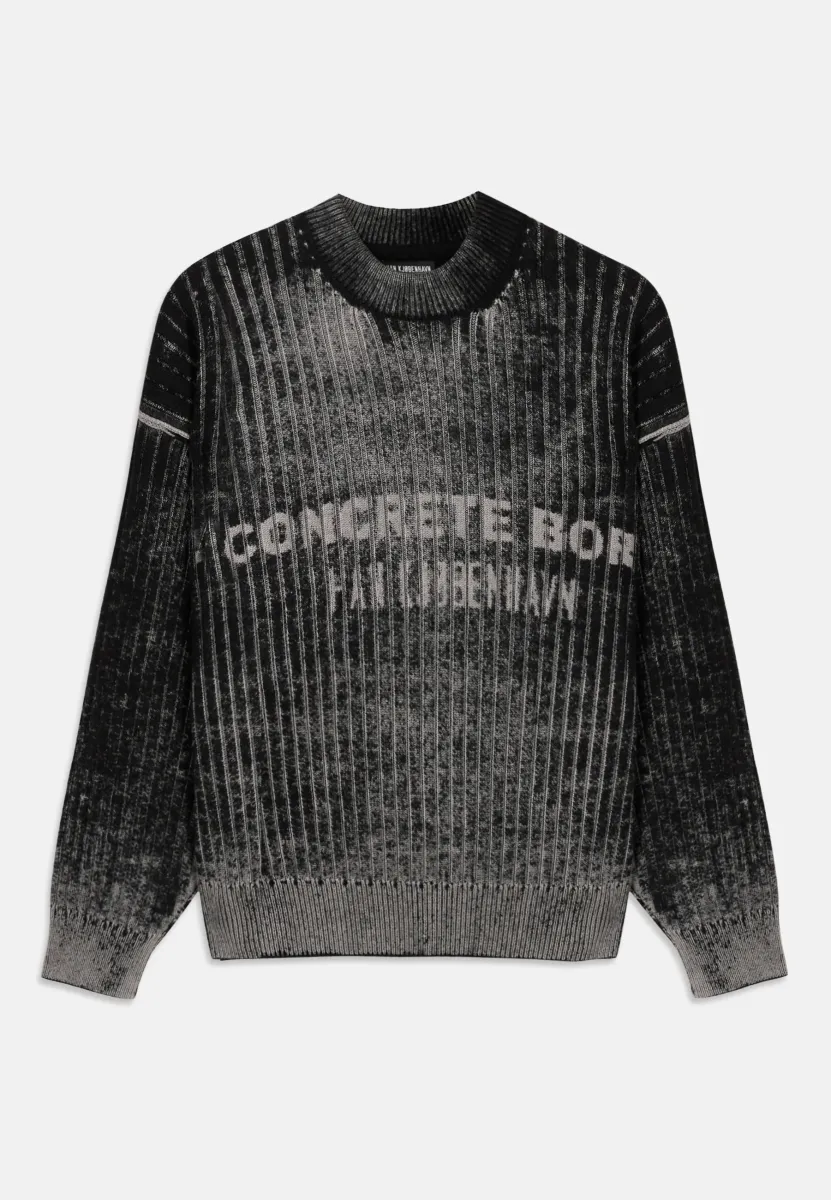 Strickpullover - black