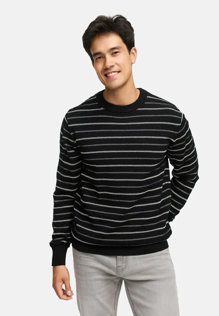 Strickpullover - black