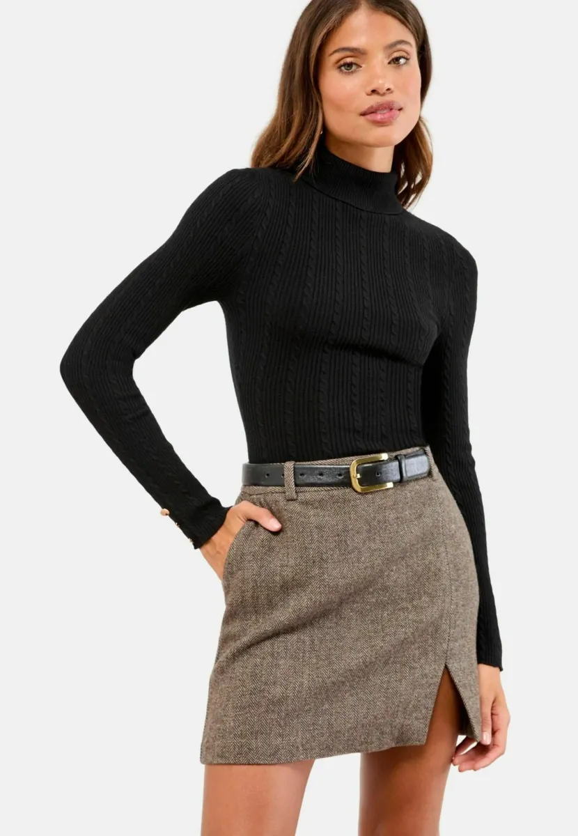 Strickpullover - black