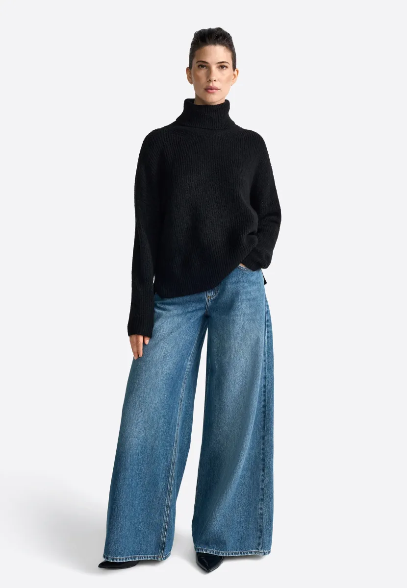 Strickpullover - black