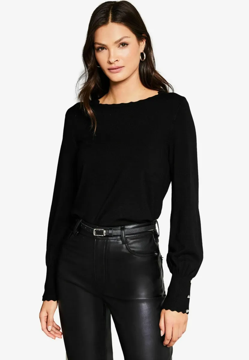 Strickpullover - black