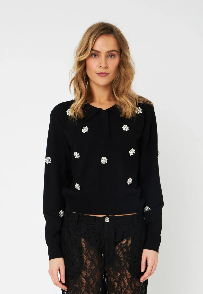 Strickpullover - black