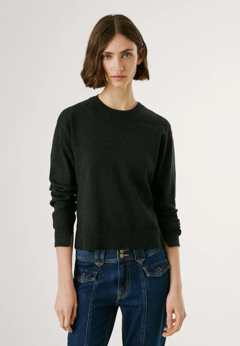 Strickpullover - black