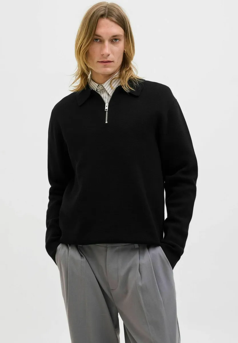 Strickpullover - black