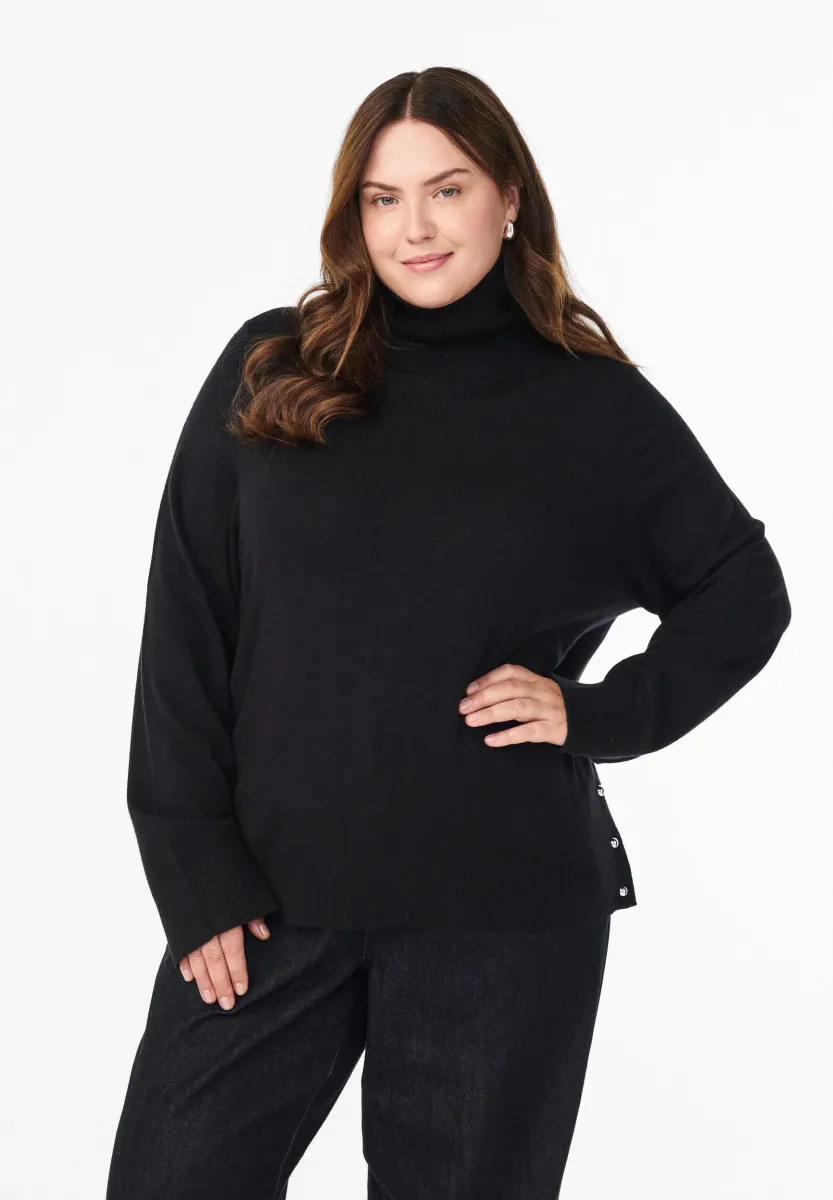 Strickpullover - black