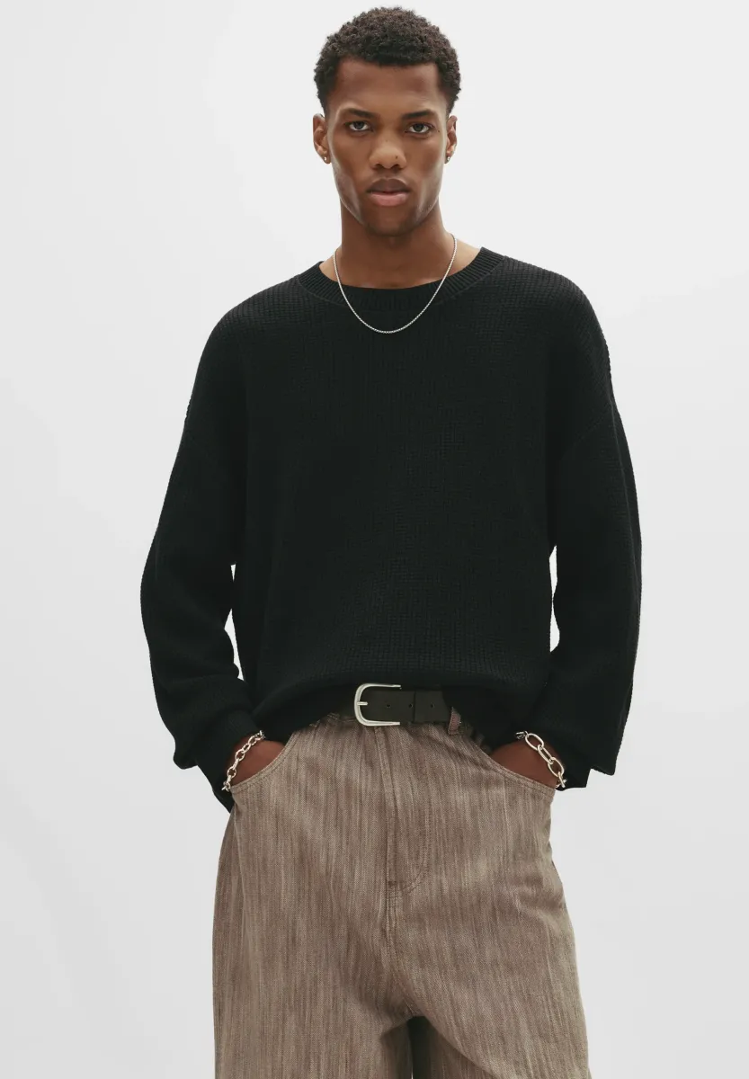 Strickpullover - black