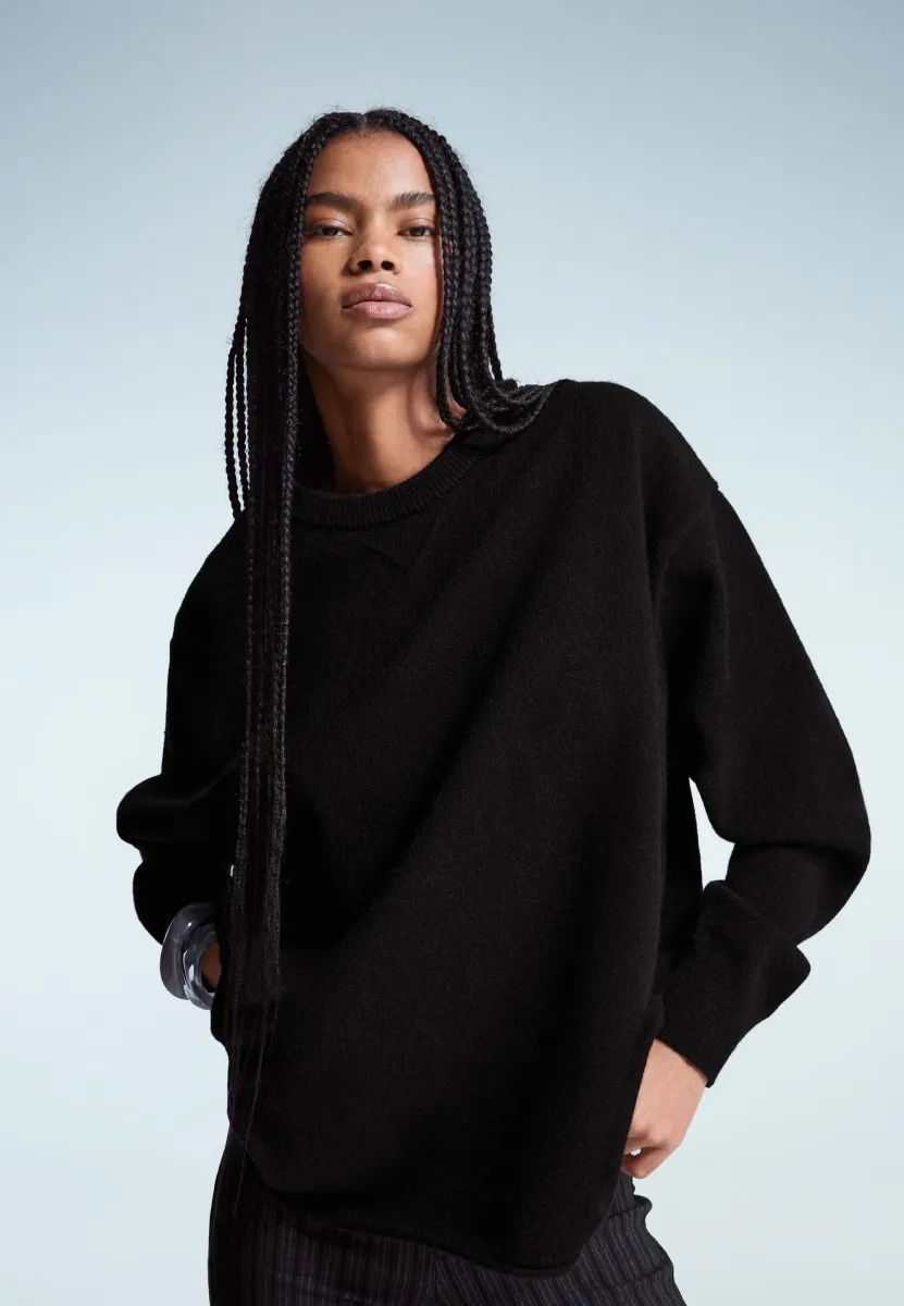 Strickpullover - black