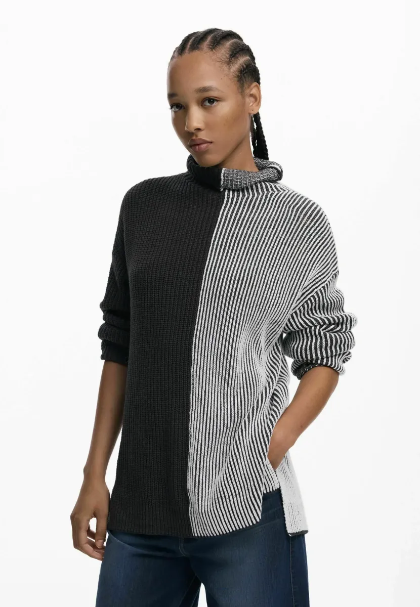 Strickpullover - black