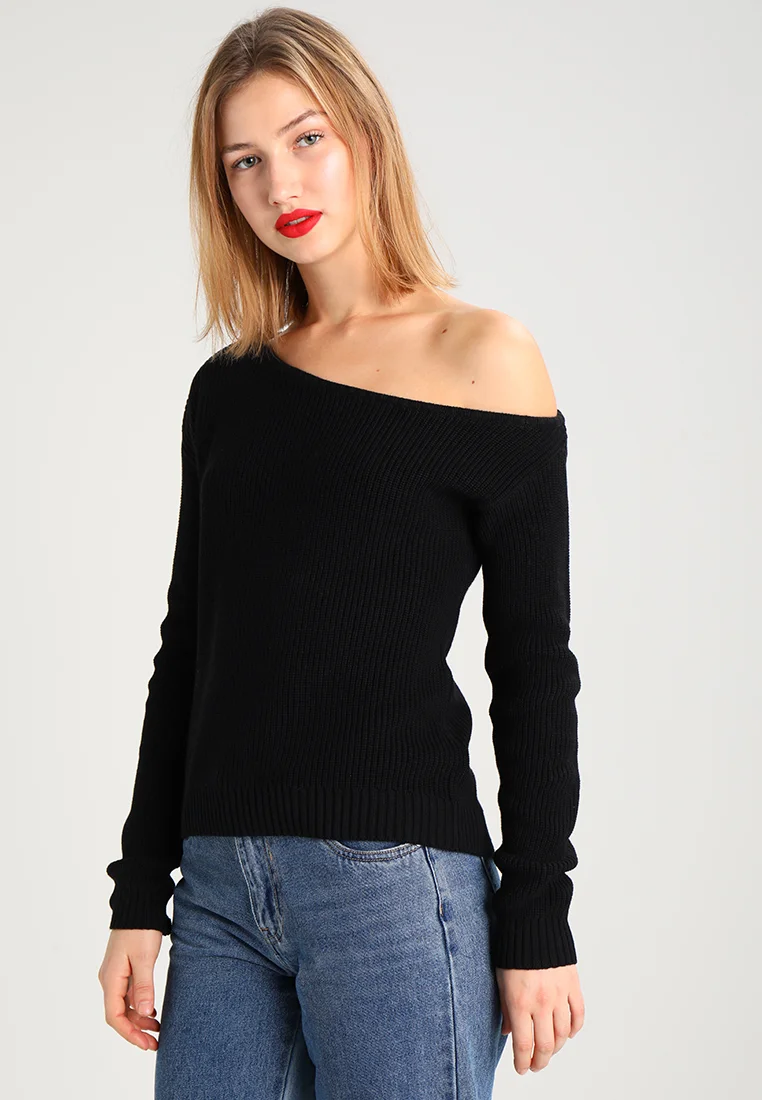 Strickpullover - black
