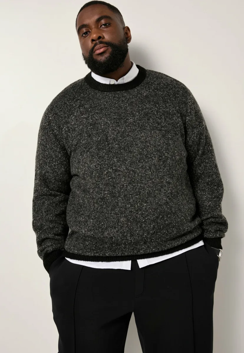 Strickpullover - black