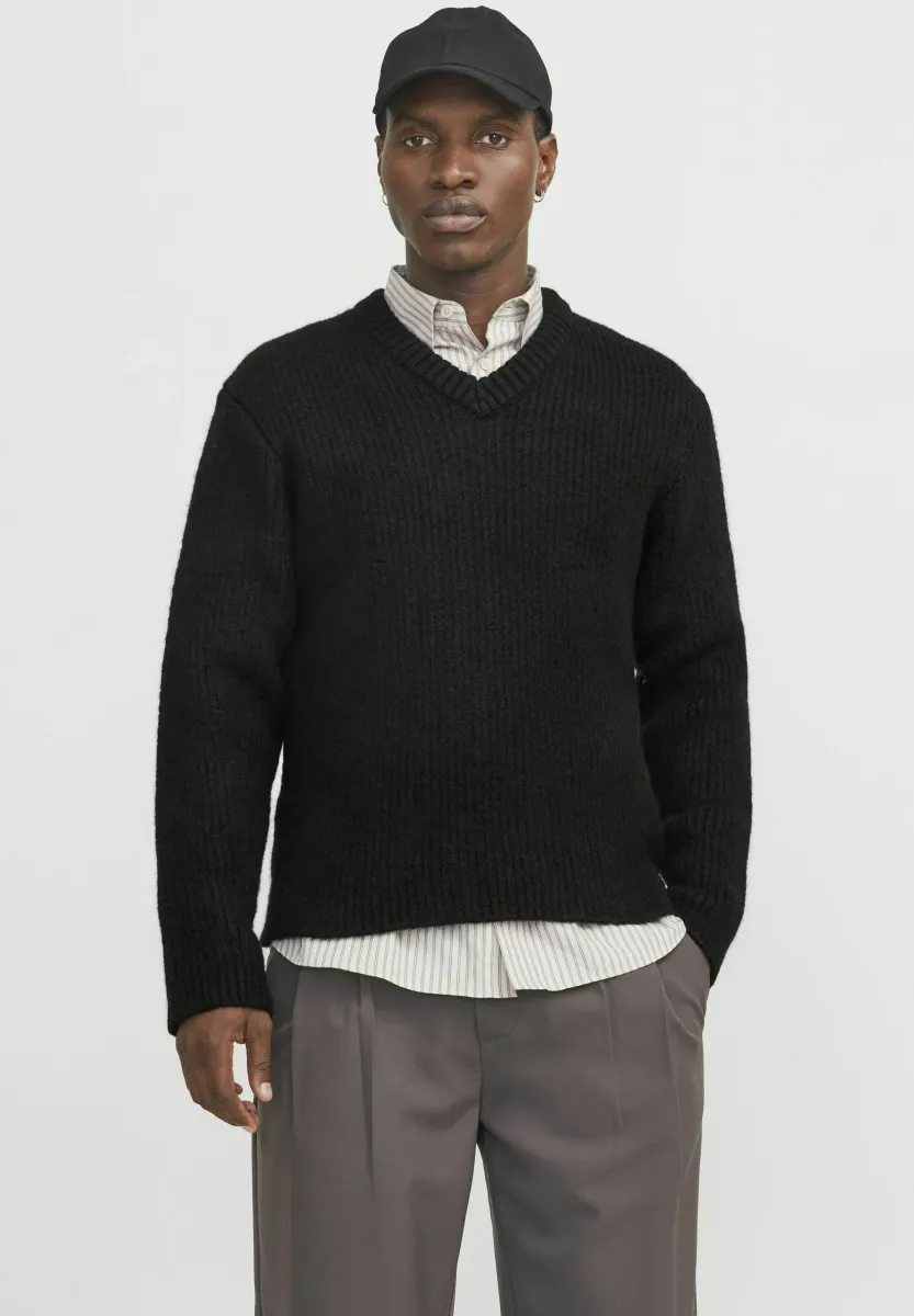Strickpullover - black