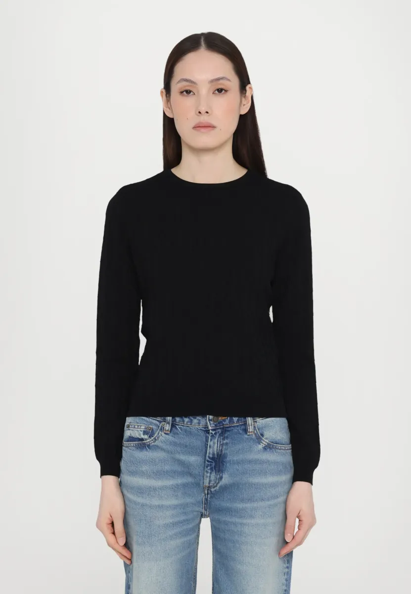 Strickpullover - black