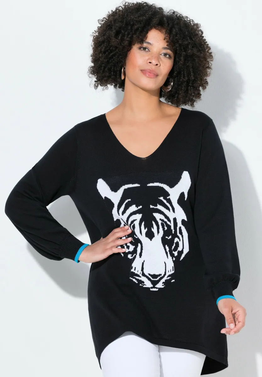 Strickpullover - black