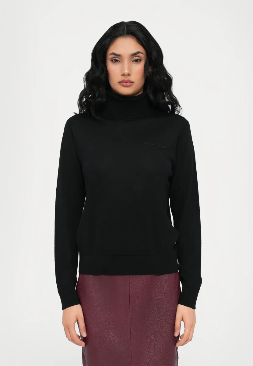 Strickpullover - black