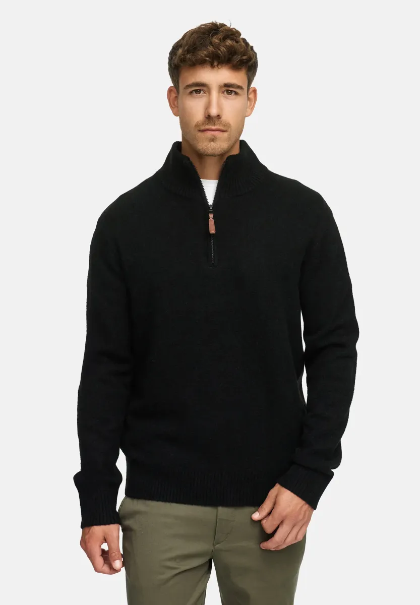 Strickpullover - black