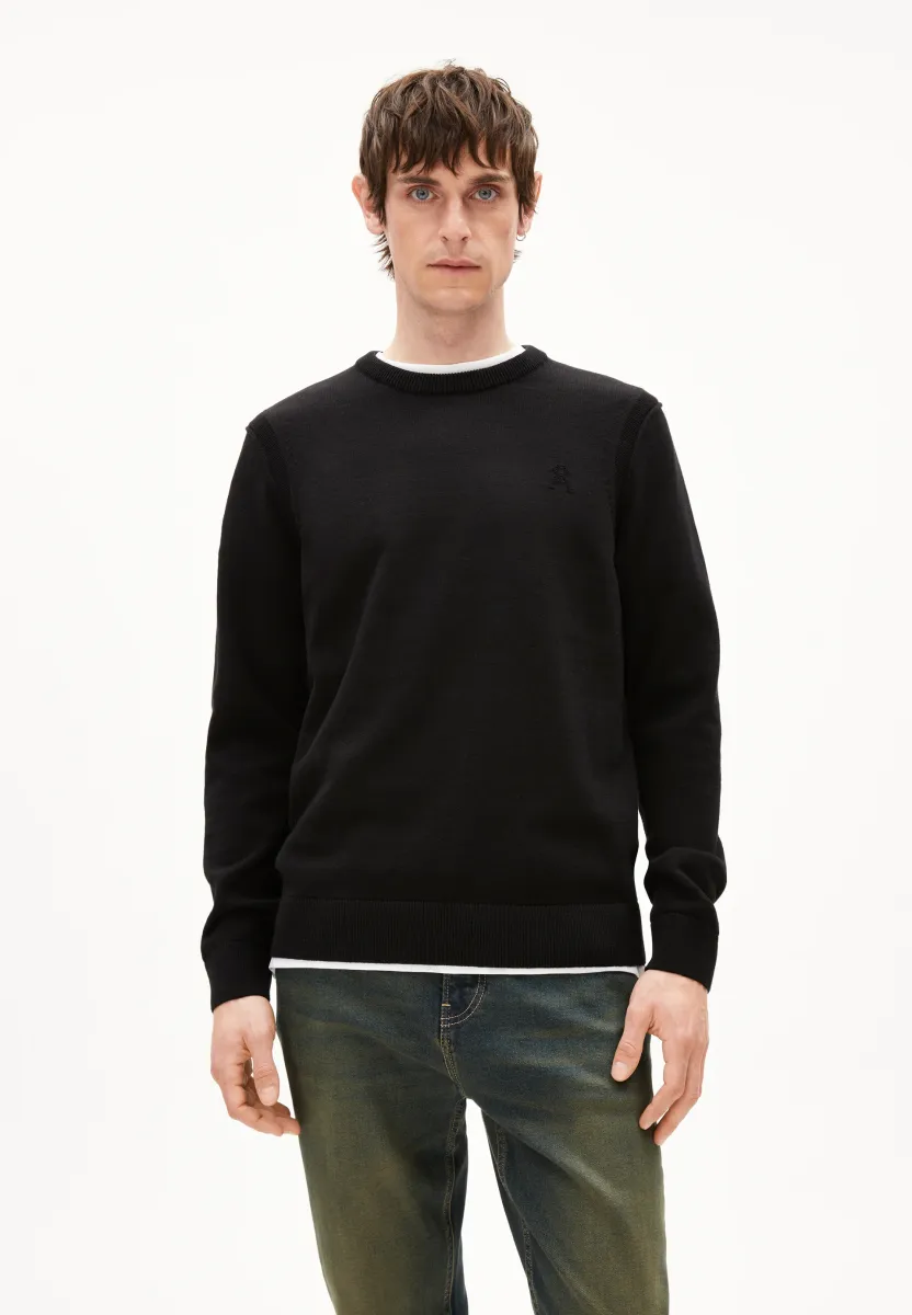 Strickpullover - black